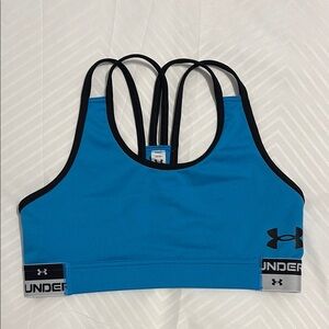Under Armour Teal Sports Bra with Black Accents